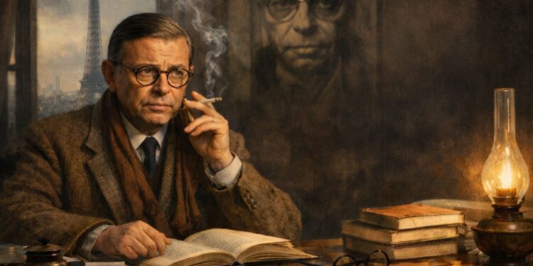 Jean-Paul Sartre, filósofo existencialista e escritor: “O homem está condenado a ser livre.”