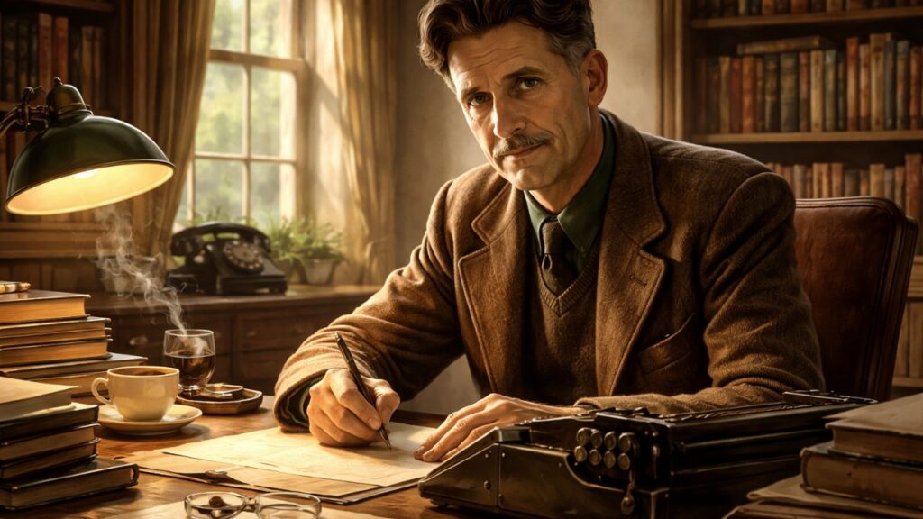 George Orwell, escritor e crítico social: “Em tempos de mentira, dizer a verdade é revolucionário.”