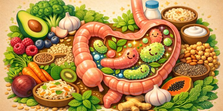 Os alimentos que limpam o intestino e fortalecem a microbiota de forma natural