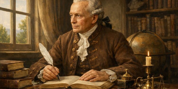 Immanuel Kant, pensador e moralista: “A dignidade humana reside na capacidade de escolher o bem.”