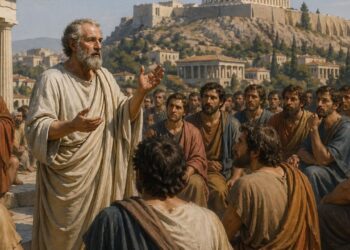 Aristóteles, fundador da lógica formal e autor da Ética a Nicômaco: “O homem é um animal político”