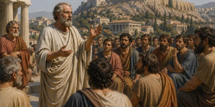 Aristóteles, fundador da lógica formal e autor da Ética a Nicômaco: “O homem é um animal político”