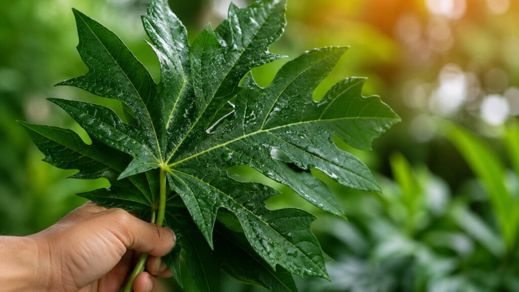 Muita gente joga fora, mas folhas de mamão escondem benefícios para seu corpo que surpreendem