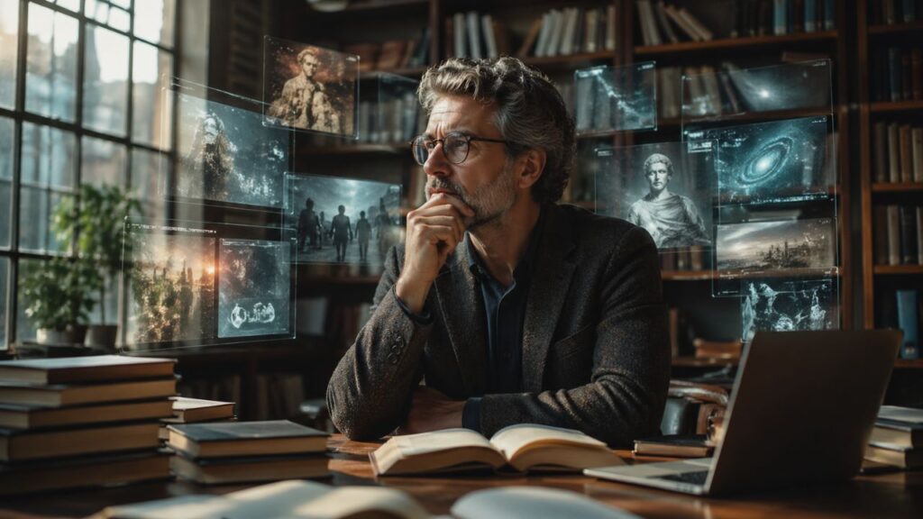 Jean-François Lyotard, teórico da pós-modernidade e crítico das metanarrativas: “Incredulidade em relação às metanarrativas”