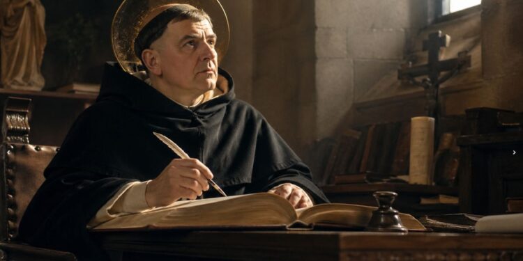 Tomás de Aquino, sistematizador da escolástica e autor da Suma Teológica: “Para quem tem fé, nenhuma explicação é necessária”