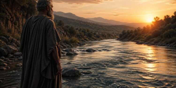 Heráclito, pensador do devir e da unidade dos contrários: “Ninguém entra duas vezes no mesmo rio”