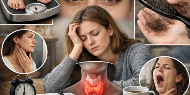 Sinais precoces de problema na tireoide que muita gente confunde com estresse e cansaço do dia a dia