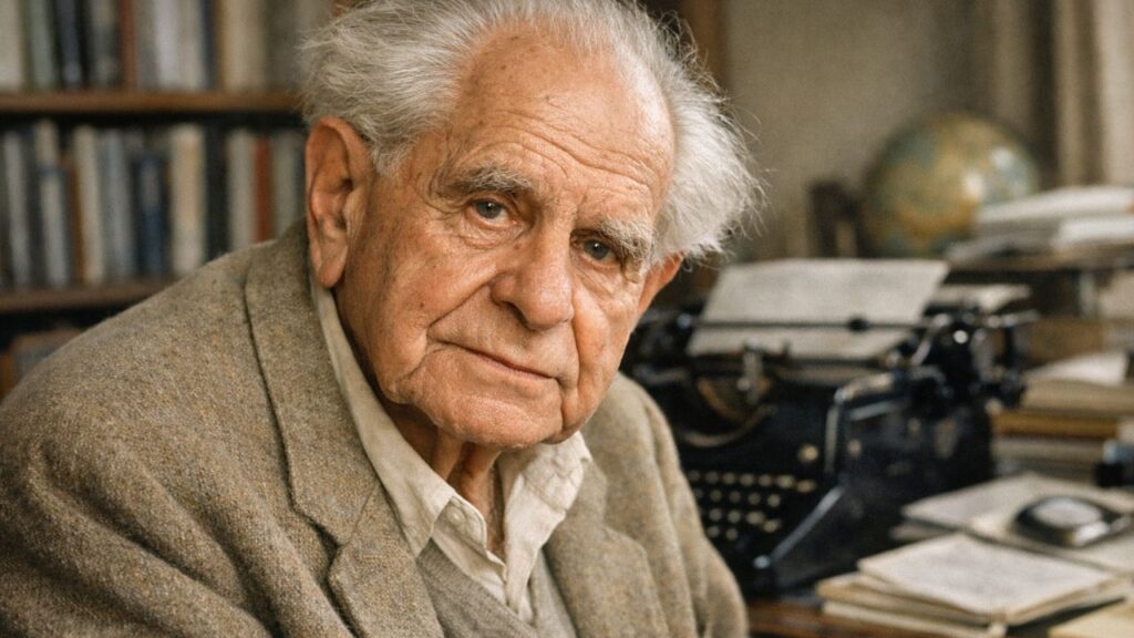 Karl Popper, filósofo da ciência e crítico do historicismo: "A verdadeira ignorância não é a ausência de conhecimento, mas a recusa em adquiri-lo.”
