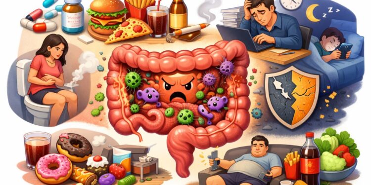 Intestino preguiçoso, hábitos comuns que destroem sua flora intestinal e comprometem sua imunidade