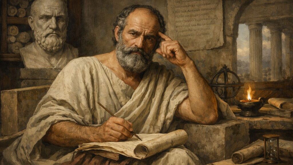 Crisipo, filósofo estoico e sistematizador da lógica estoica: "Sem lógica, não há sabedoria."