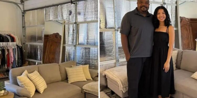 Ele transformou sua garagem em um apartamento para sua filha e seu noivo para que pudessem economizar dinheiro