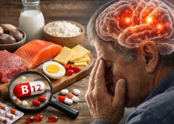 Após os 50 anos, falta de vitamina B12 pode afetar o cérebro sem aviso causando esquecimentos frequentes
