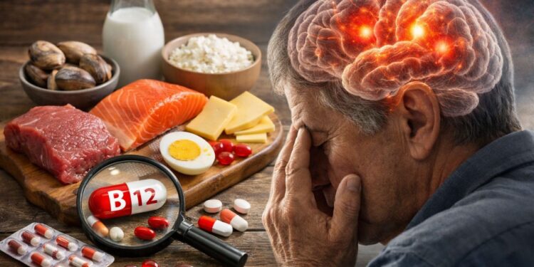 Após os 50 anos, falta de vitamina B12 pode afetar o cérebro sem aviso causando esquecimentos frequentes