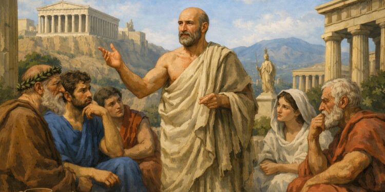 Protágoras, sofista e relativista: "O homem é a medida de todas as coisas."