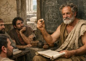 Demócrito, filósofo atomista e materialista: "A felicidade reside na serenidade da alma."