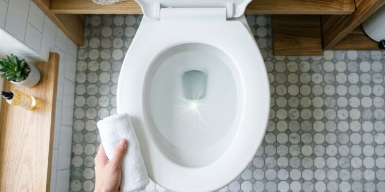 Adicione detergente de louça no vaso sanitário à noite: um truque inteligente para uma limpeza eficiente