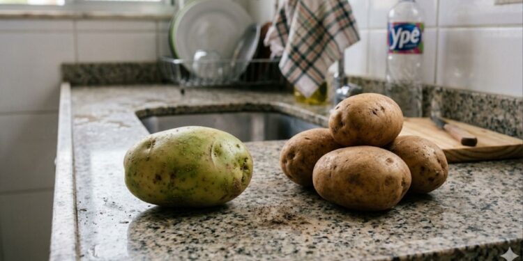 Especialistas explicam: batata com partes verdes nem sempre deve ir para a panela, mas “o gosto amargo já pode indicar um problema”