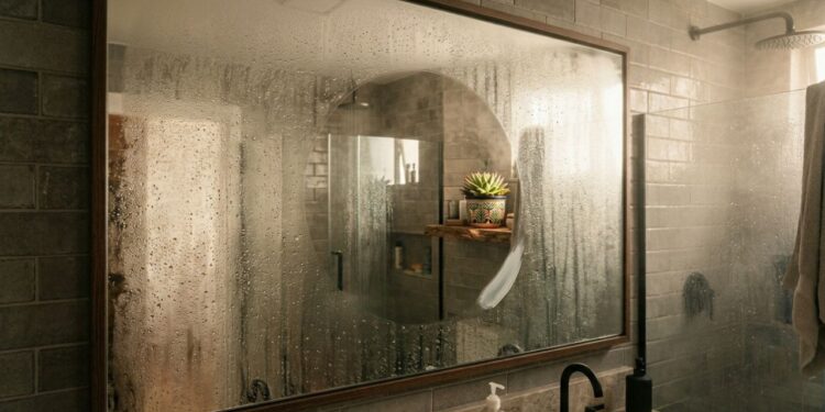 Adicione pasta de dente no espelho do banheiro: um truque inteligente para evitar que embace após o banho