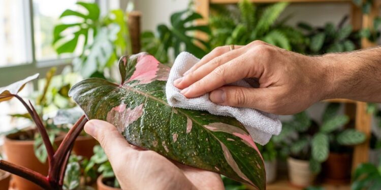 A folhagem mesclada que não precisa de corantes e tem impressionado decoradores por nascer naturalmente com manchas rosa-choque