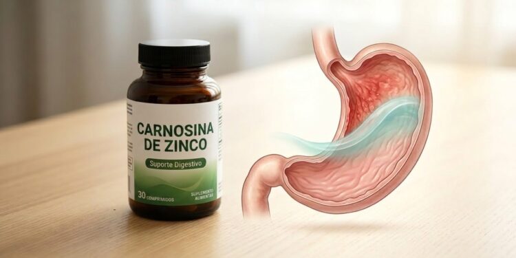 Zinco carnosina: o melhor horário para tomar e aliviar a gastrite mais rápido
