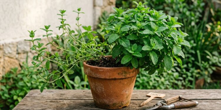 Como podar a hortelã para obter um crescimento mais saudável e evitar que as raízes asfixiem o vaso inteiro