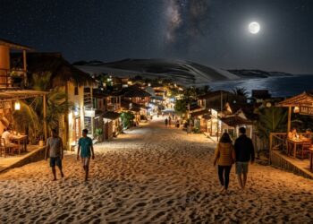 Sem postes nem asfalto: a vila cearense iluminada pela lua que figura entre as 10 praias mais bonitas do mundo