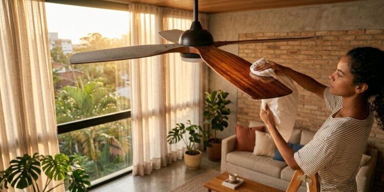 Como limpar as pás do ventilador de teto cheias de pó: veja como deixá-las sem ácaros e limpas como no primeiro dia