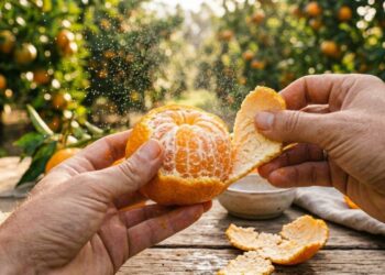 A fruta de descascar com a mão que cheirava a infância e pode ser cultivada no quintal para colheitas fartas no frio