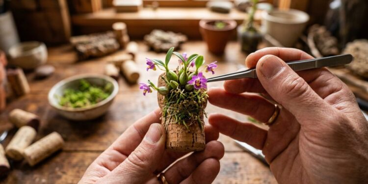 A orquídea miniatura que não precisa de grandes vasos e tem impressionado colecionadores por florescer em pequenas rolhas de vinho