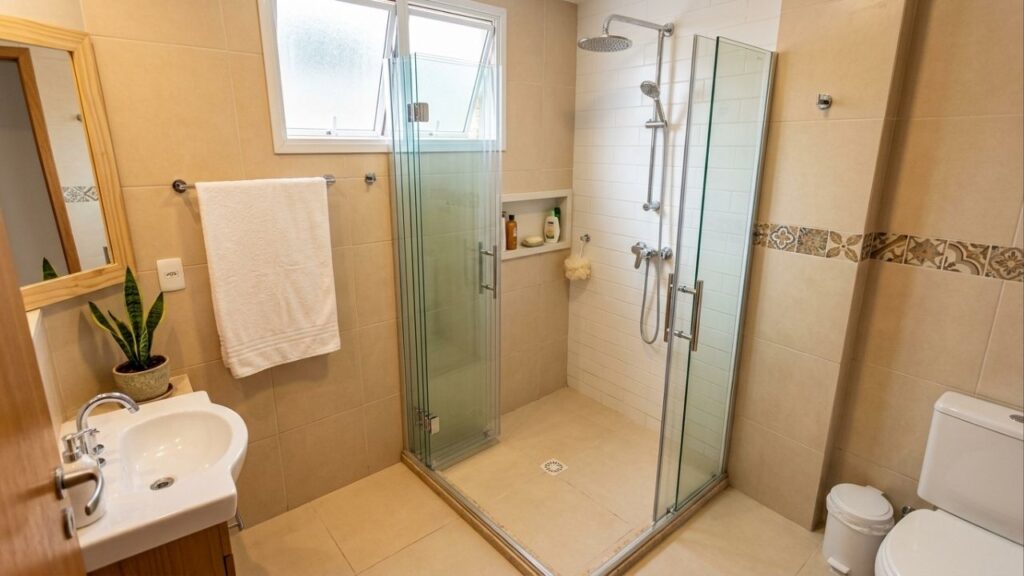 Nada de box ou cortina no chuveiro: essa nova solução prática e fácil de instalar é perfeita para banheiros pequenos