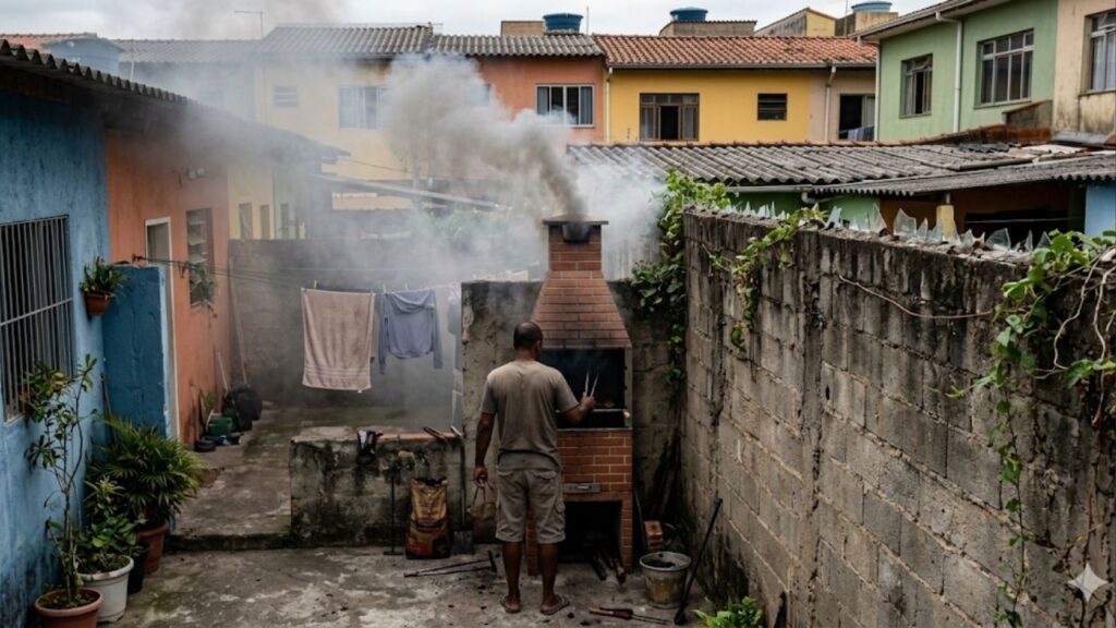 O que diz a lei sobre fazer churrasqueira perto do muro e jogar fumaça para o vizinho
