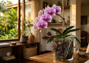 Para a orquídea durar anos: o macete não é a rega diária, mas nunca plantar em terras úmidas de outras plantas