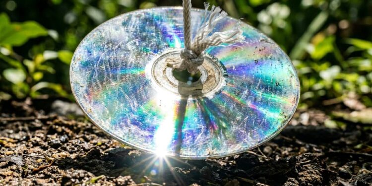 Como afastar passarinhos dos canteiros recém-plantados em menos de um minuto: truque caseiro eficaz pendurando CDs velhos