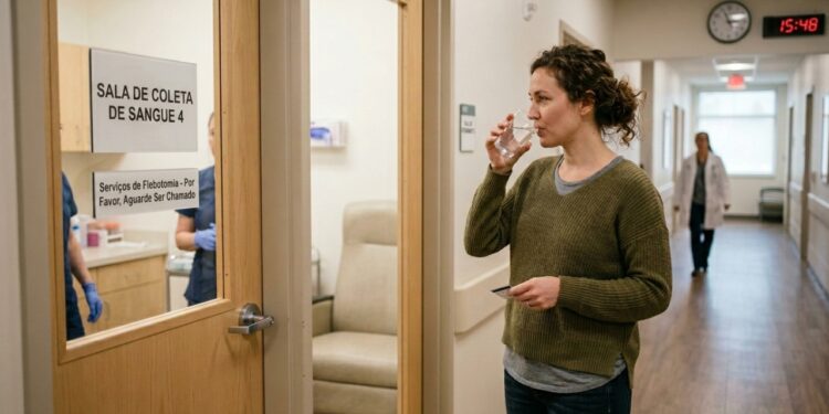 Beber água antes do exame de sangue causa erro? O que médicos explicam surpreende