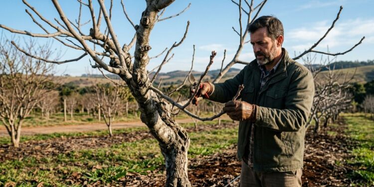 Como podar a figueira para obter mais frutos durante o inverno, quando a árvore perde todas as suas folhas de forma natural