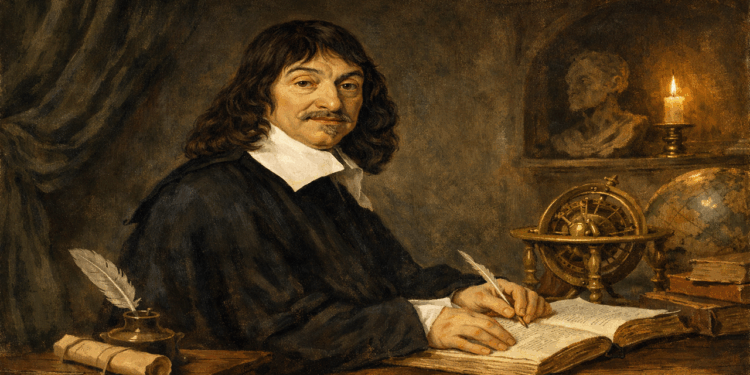 René Descartes, filósofo francês (1596–1650), considerado o pai do racionalismo moderno: "Penso, logo existo."