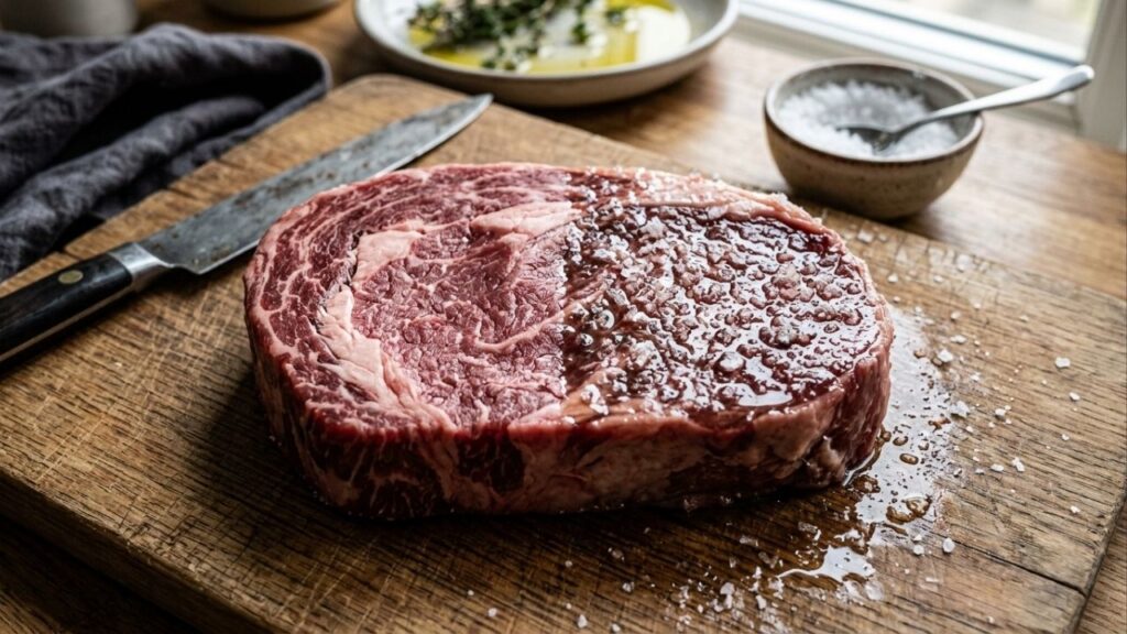 Salgar o bife antes ou depois de ir para a frigideira? Por que o momento exato em que você adiciona o sal é crucial para o resultado?