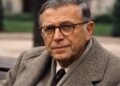 Jean-Paul Sartre, filósofo francês e existencialista moderno: "A existência precede a essência."