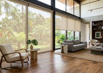 Adeus às cortinas pesadas de tecido: 5 ideias modernas para janelas que serão tendência em 2026