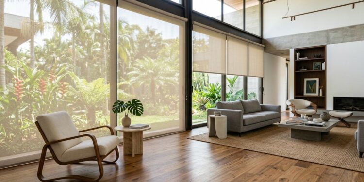 Adeus às cortinas pesadas de tecido: 5 ideias modernas para janelas que serão tendência em 2026