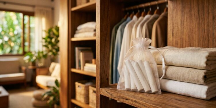 Colocar giz de lousa dentro do guarda-roupa à noite: para que serve e por que recomendam