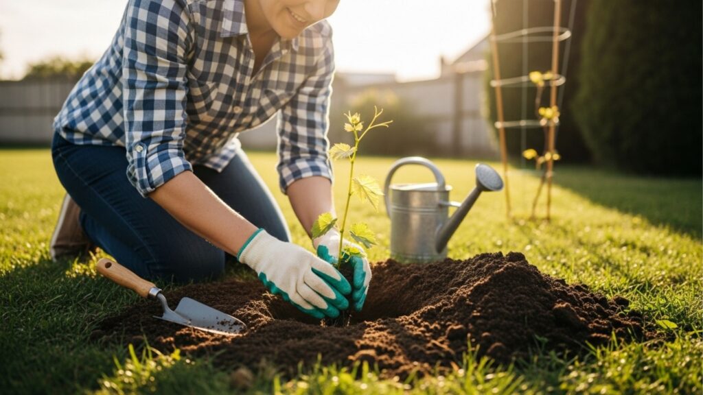 Qual é a melhor época do ano para plantas uvas no quintal de casa