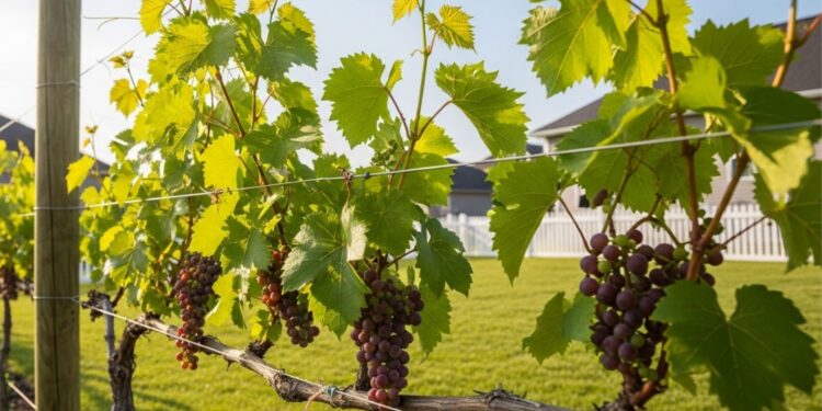 Qual é a melhor época do ano para plantas uvas no quintal de casa