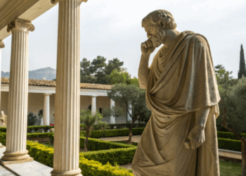 Aristóteles, filósofo grego e polímata da Grécia Antiga: “A felicidade é um fim em si mesmo.”