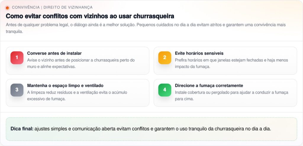 O vizinho pode processar por causa da fumaça do churrasco?