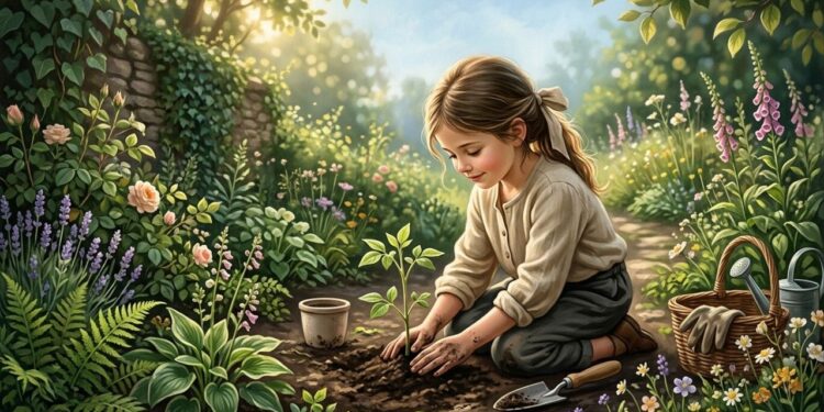 Estudos sugerem que crianças que tinham pequenas responsabilidades no jardim e contato com a terra estavam treinando o que hoje chamamos de imunidade emocional