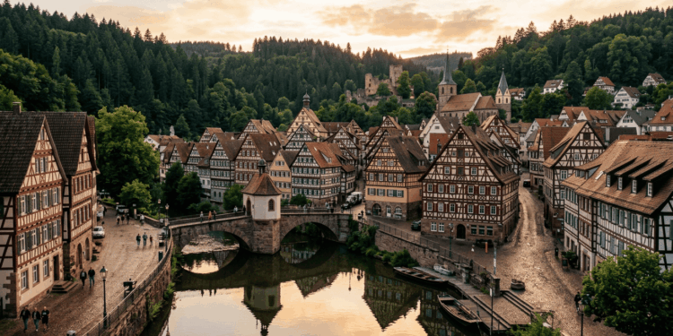 Uma cidade de 950 anos na Floresta Negra é uma das mais belas pequenas cidades
