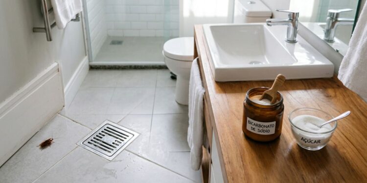 Baratas no banheiro? O truque para eliminá-las sem produtos químicos