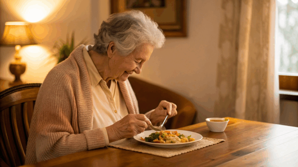 Almoço ideal para idosos, o que colocar no prato para evitar ossos fracos e ter muitos nutrientes