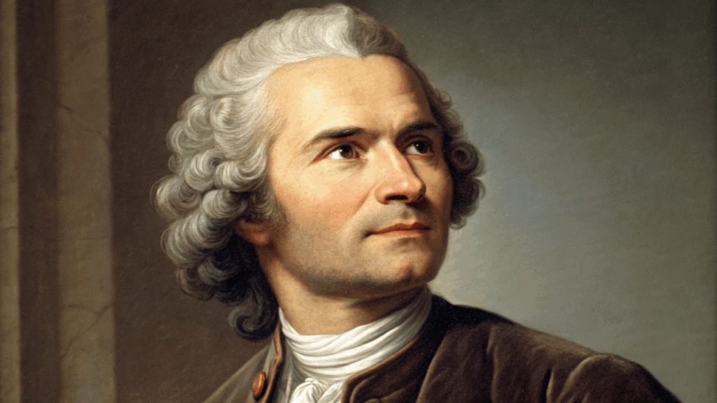 Jean-Jacques Rousseau, filósofo iluminista e teórico político: "O homem nasce livre, e por toda parte encontra-se acorrentado."